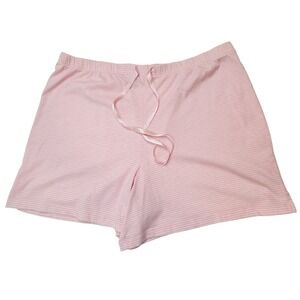 Croft & Barrow Intimates Pink Striped Pajama Shorts Loungewear Womens XL‎
